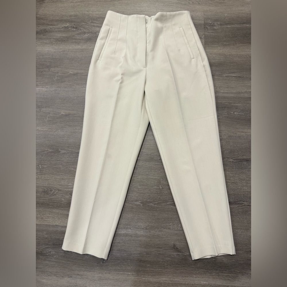 Zara Women’s Elegant Cream Dress Pants